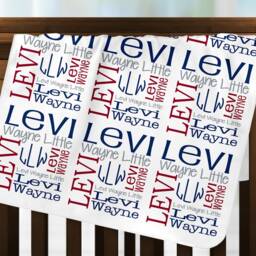 Personalized Baby Name Blanket, Monogrammed Newborn Blankets, Swaddle Receiving Handmade Unqiue Shower Gift, Milestone - thumbnail 3