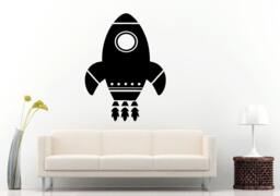 Star Space Ship Spaceship Fighter Galaxy Rocket Wall Decal Vinyl Sticker Mural Room Decor L1217 - thumbnail 1