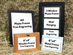 "Scottish Icons Personalised Wood Or Metal Picture Frame - 4""x6"