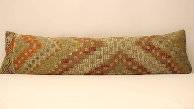 Extralong 12x48 Inch 30x120 cm, Pillow Cover, Pillow, Boho, Bedding Pillow, Turkish Kilim Lumbar Pillow Cover Home Interior Decor 4Oyf-46 - image 1