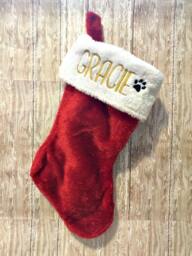 Custom Monogrammed Pet Christmas Stocking