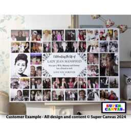 Celebration Of Life Mum Dad Daughter Sister Brother Son Wife Husband Memorial Funeral Picture Photo Easel Display Board Framed Canvas Print - thumbnail 3