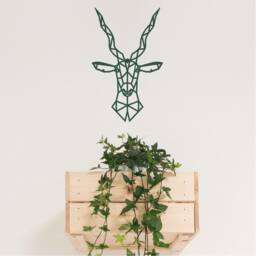 Geometric Antelope Wall Art, Bovidae, Minimalist, Modern, Abstract, Decal, Mural, Transfer, Boho 5 Sizes, 36 Colous, -G001 - thumbnail 3