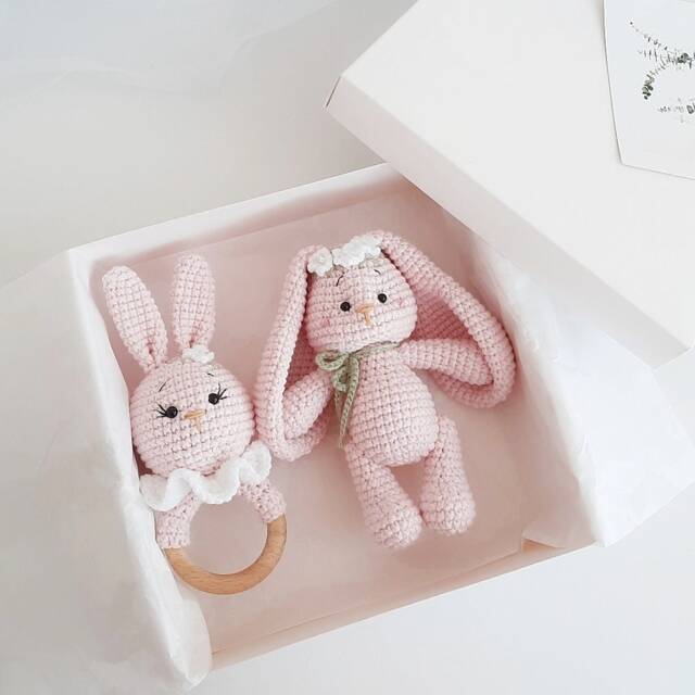 Pregnancy Gift Box For Mom To Be Newborn Congratulations Basket New Bunny New Baby Parents - image 1