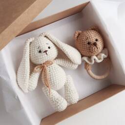 Pregnancy Gift Box For Mom To Be Newborn Congratulations Basket New Bunny New Baby Parents - thumbnail 3