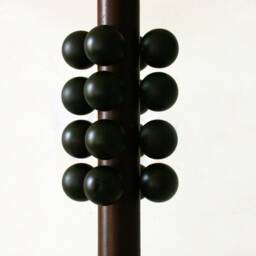 Matte Black Mid Century Modern Pendant Light Wenge Wood Ceiling Fixture Lamp Kitchen Island Lighting Vanity - thumbnail 3
