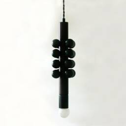 Matte Black Mid Century Modern Pendant Light Wenge Wood Ceiling Fixture Lamp Kitchen Island Lighting Vanity - thumbnail 4
