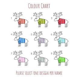 Personalised Porcelain Family Names Christmas Bauble, Custom Reindeer Design, Ornament, Tree Decoration Gift - thumbnail 2
