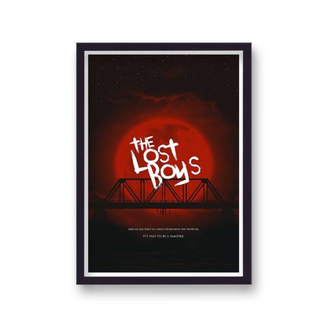 The Lost Boys Hanging From Bridge Alternative Movie Poster