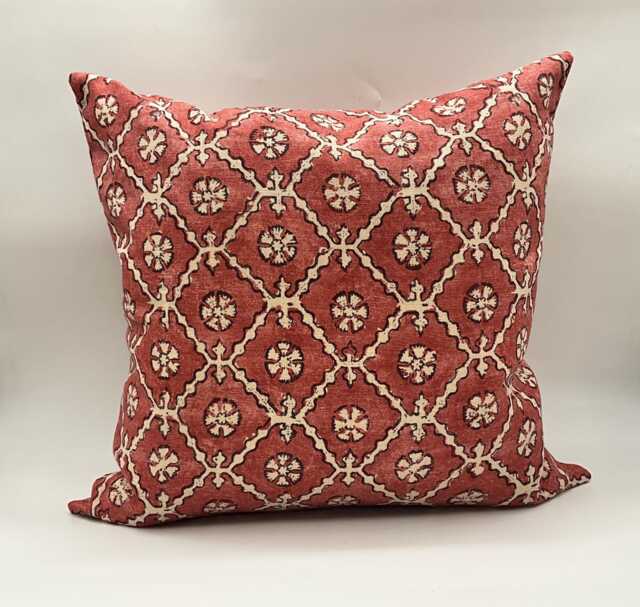 Linwood Khiva in Rose - Classic Square Cushion 50 X 50cm