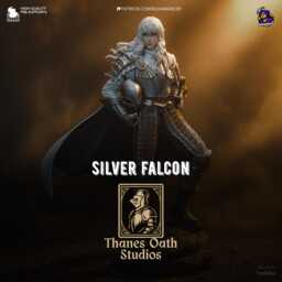 Silver Falcon - Ascended Betrayer Apocalyptic Dark Fantasy Anime Griffith Resin Figure 16K - thumbnail 1