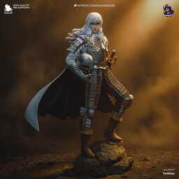 Silver Falcon - Ascended Betrayer Apocalyptic Dark Fantasy Anime Griffith Resin Figure 16K - thumbnail 2