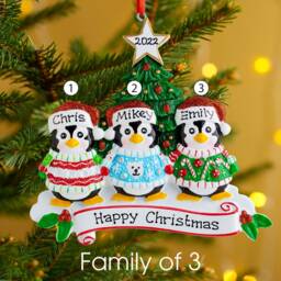 Personalised Family Christmas Xmas Tree Decoration Ornament - Ugly Sweater - thumbnail 3