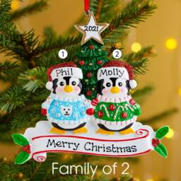 Personalised Family Christmas Xmas Tree Decoration Ornament - Ugly Sweater - thumbnail 2