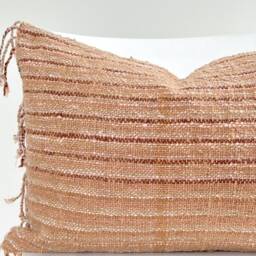 Brown Tribal Hemp Hand Woven Natural Dye Color Pillow Cover - thumbnail 2