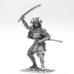 Tin 54mm Samurai in A Straw Cape Xvi Century - thumbnail 2