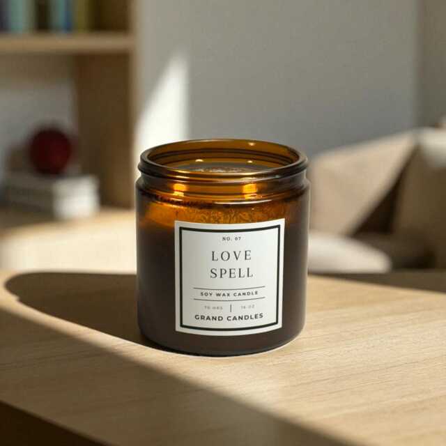 Love Spell Soy Candle - Romantic Gift For Her - Floral Essential Oil Self Care Women Non-Toxic Clean Burning - image 1