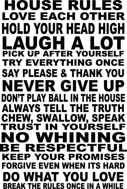House Rules Printable Wall Art