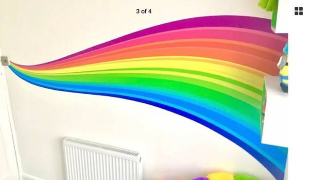 Rainbow Wave - 1887mm - Wall Sticker - image 1