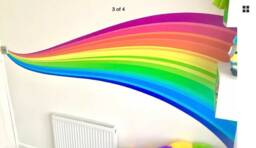 Rainbow Wave - 1887mm - Wall Sticker - thumbnail 1