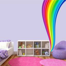 Rainbow Wave - 1887mm - Wall Sticker - thumbnail 2