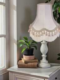 Traditional Oyster Cream Lampshade Handmade For Table & Floor Standard Lamps Shades, Wall Light Fixtures, Ceiling Pendant Fittings - thumbnail 1