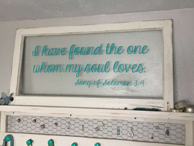 I Have Found The One Whom My Soul Loves Song Of Solomon 34 Kjv - Wall Decal Bible Verse Decor Housewarming Gift Wedding - image 1