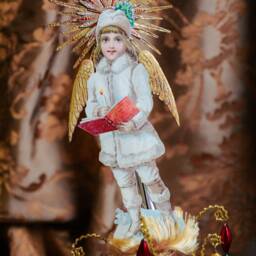 Angel Tree Topper, Victorian Christmas Toppers, Style Topper With Angels - Angelic Blessings - thumbnail 3