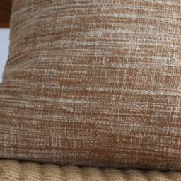 Hmong Batik Pillow Cover Brown Ethnic Textile, 20x20 - thumbnail 2