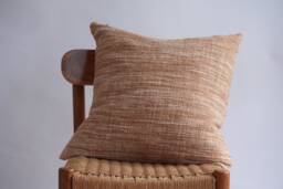Hmong Batik Pillow Cover Brown Ethnic Textile, 20x20 - thumbnail 1