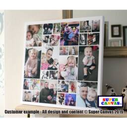 28 Photo Multi Picture Family Holiday Baby Wedding Photography Portrait Collage Wall Art Framed Canvas Print Birthday Gift - thumbnail 2