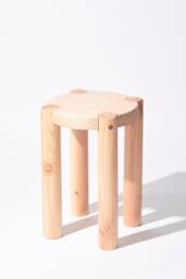 Handmade Douglas Fir Wood Stool Scandinavian Plant Stand Or Seating