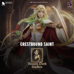 Crestbound Saint - Immaculate One Crest Bearer Silver Seiros Resin Figure 16K - thumbnail 1