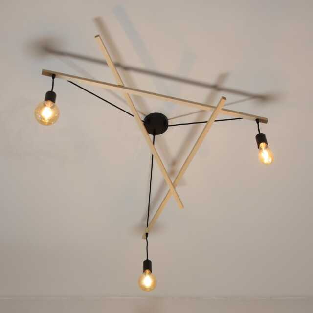Ceiling Light Asterism, Black Scandinavian Chandelier - image 1