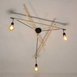 Ceiling Light Asterism, Black Scandinavian Chandelier