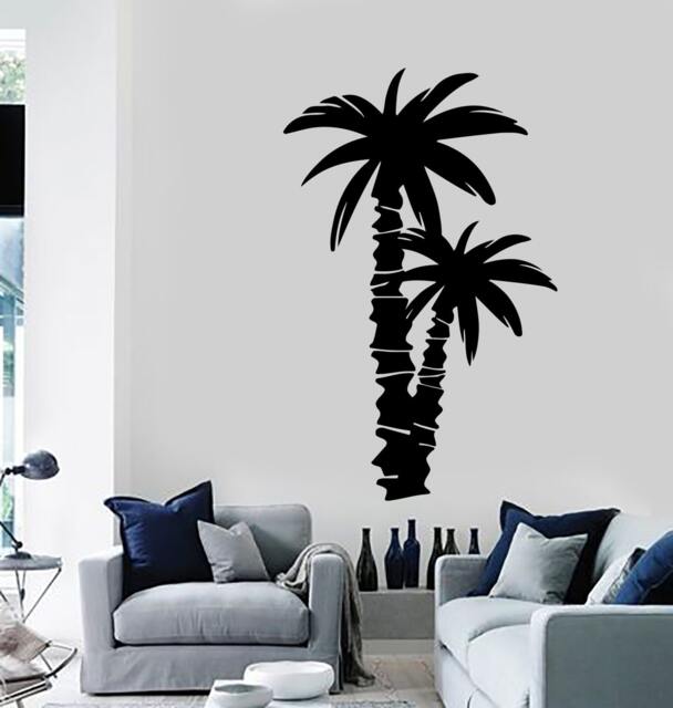 Wall Decal Palm Coconut Tree Branch Nature Vinyl Sticker Art 1422Dz - image 1
