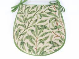 William Morris - Willow Bough Sage Tapestry D-Shaped Seat Pads For Kitchen/Patio/Dining/Garden - thumbnail 1