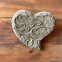 stone Garden Love Heart Wall Plaque Detailed Hanging Ornament - thumbnail 3