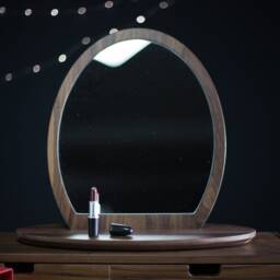 Vanity Mirror, Table Mirror in Oak Or Walnut - thumbnail 4