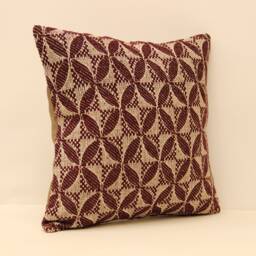 Designer Pillow 16x16 Sofa Textile Decorative Boho Interior Design Retro Home Decor Ethnic Pillowcover Natural Dye Cushion 4Kf-177 - thumbnail 2