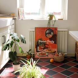Dinner Party 7Pm Till Late Trendy Retro Print - Disco Ball, 90S Cool Kitchen Dining Room Funky Colourful Wall Art Poster, Wine - thumbnail 3