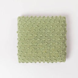 Crochet Dotted Pillow.pear Green - Cushion Throw Pillow Case Decorative Accent - thumbnail 3