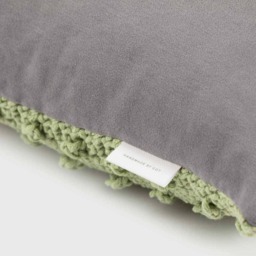 Crochet Dotted Pillow.pear Green - Cushion Throw Pillow Case Decorative Accent - thumbnail 2