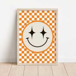 Personalised Retro Wall Print Set For Childrens Bedroom Or Playroom, Other Colours Available - thumbnail 3