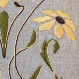 Kit To Embroider The Black Eyed Susan Pillow, 18 Inch Square - thumbnail 3