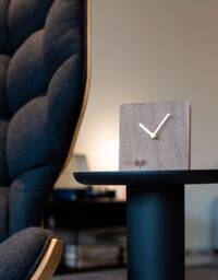 Wotime - Clock Standing Walnut Wood 10, 5x10, 5x3, 5cm - thumbnail 1