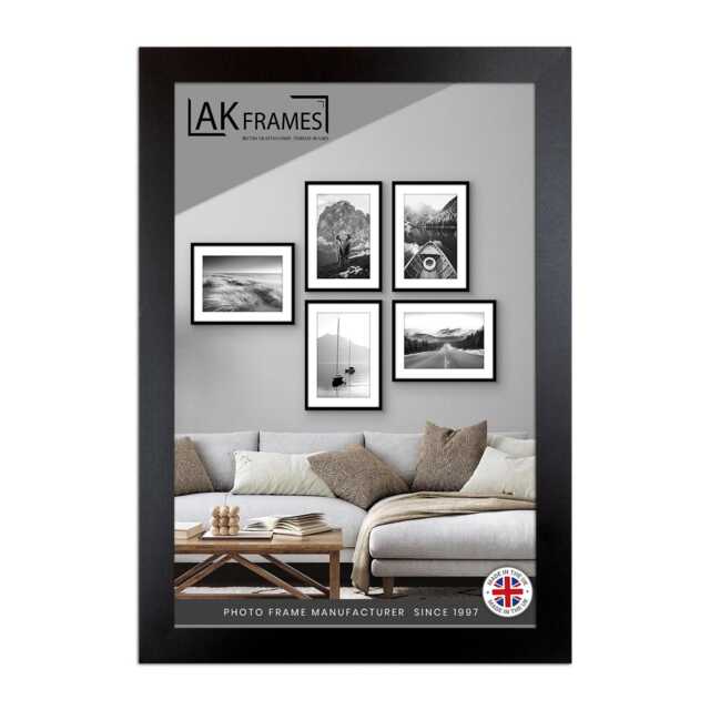 A4 A1 A2 A3 White & Black Picture Frames - Colourful Photo Frame Gift For New Mom Modern Style Oak Walnut Room Decor - image 1
