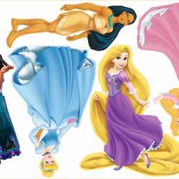14x Princesses - 150mm - Vinyl Wall/Scrapbook Stickers - thumbnail 3