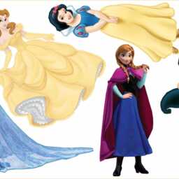 14x Princesses - 150mm - Vinyl Wall/Scrapbook Stickers - thumbnail 2