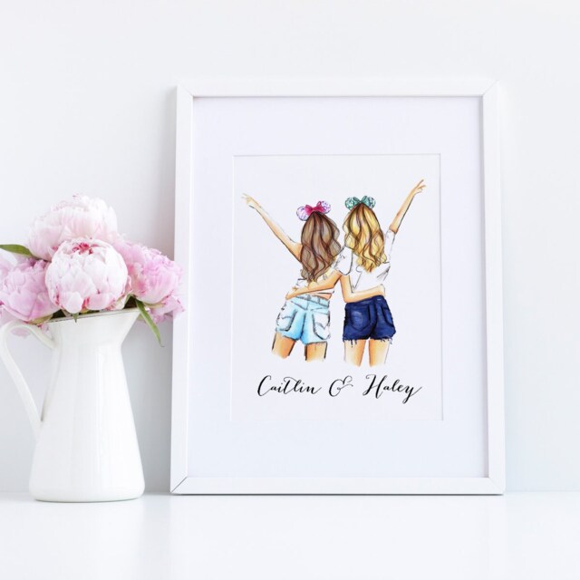 Confetti Ears - Fashion Illustration Print Art - Fashion Sketch Print- Home Decor By Melsy's Illustration's - image 1